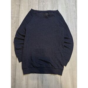 Navy Blue Victoria Secret Wide Crewneck Sweater Women Size‎ M